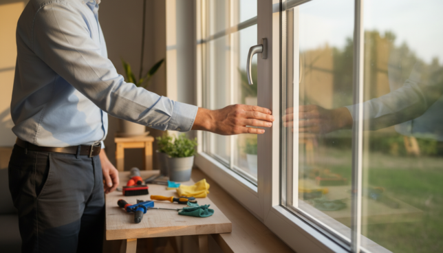 Wärmeschutzfenster Pflege
