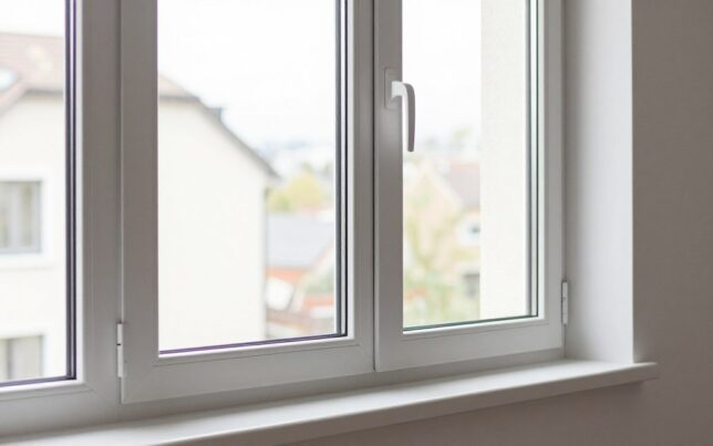 Kunststofffenster mit moderner 3-fach-Verglasung und warmer Kante